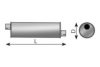 DINEX 21327 Middle-/End Silencer